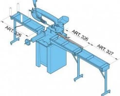 Femi Scie à Ruban 7133704 327 Module Supplémentaire De Support De Rouleau